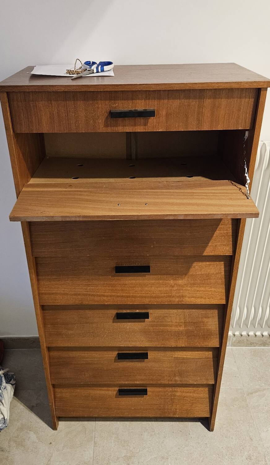 Vintage shoe cabinet