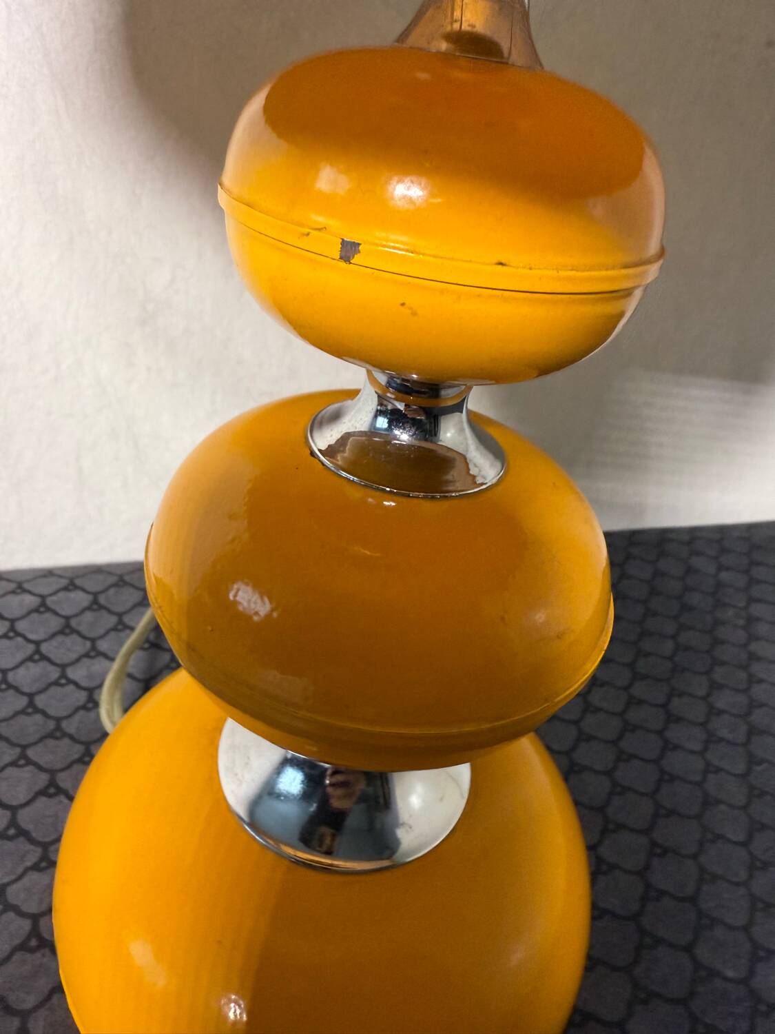 Vintage orange table lamp