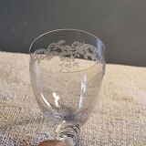 Baccarat 10 small antique glasses for white wine/port