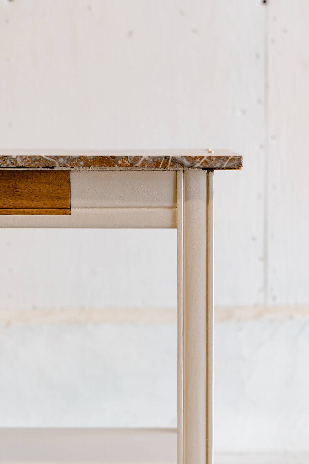 Wood & marble console
