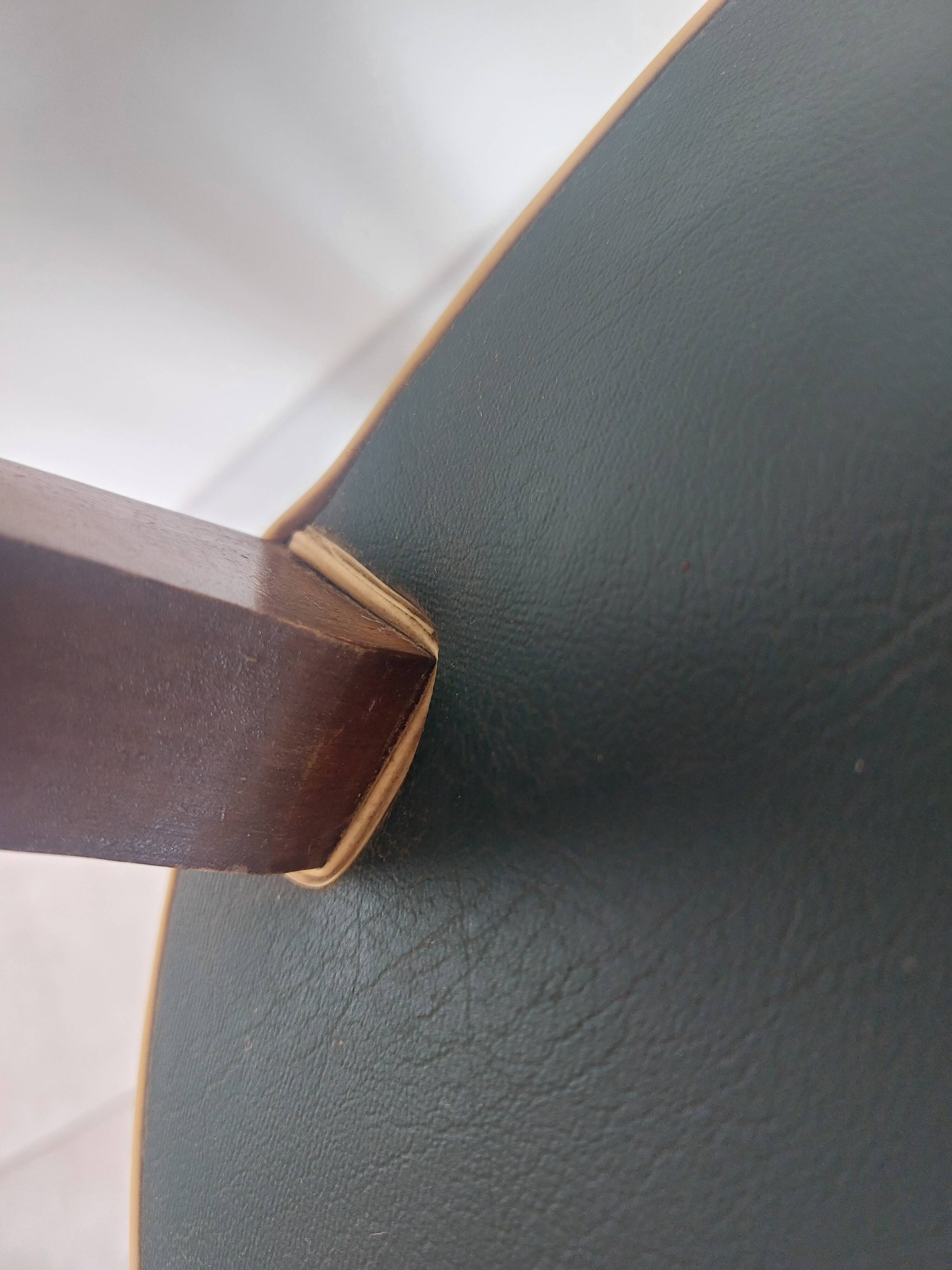 paire de chaises, fauteuils bridges vert foncé
