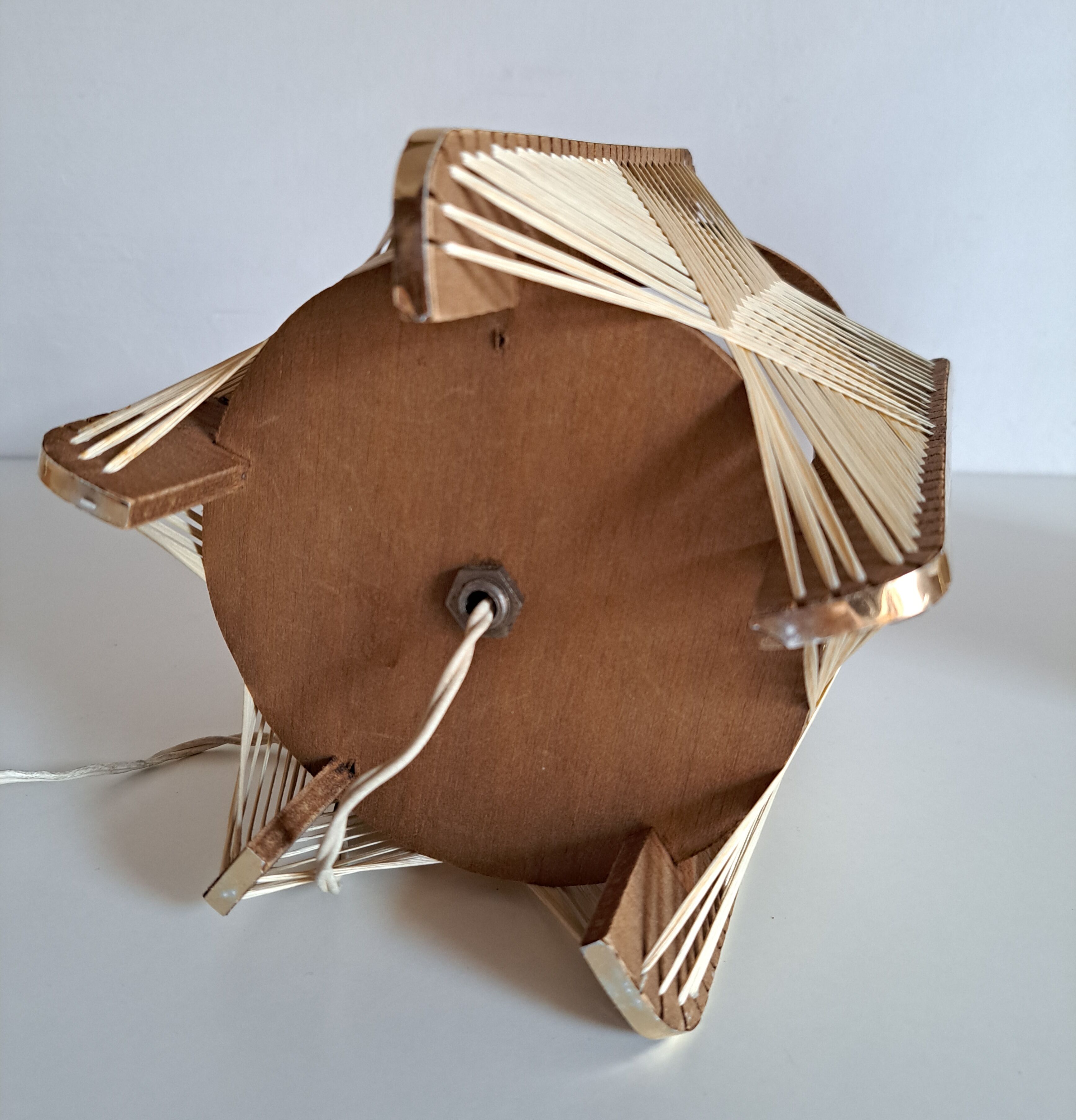 Pair vintage Scandinavian lamps