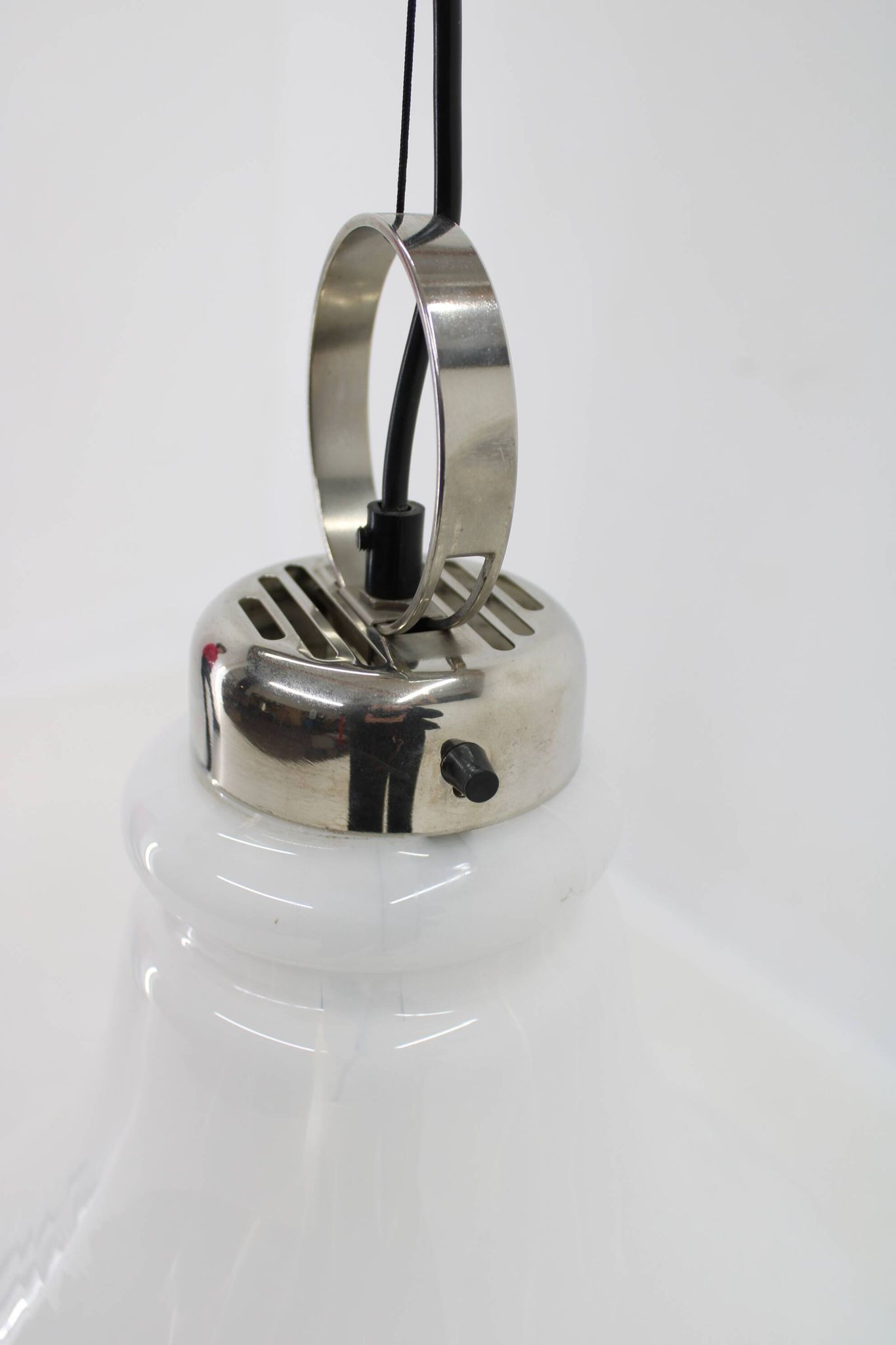 Suspension italienne en verre, années 1970