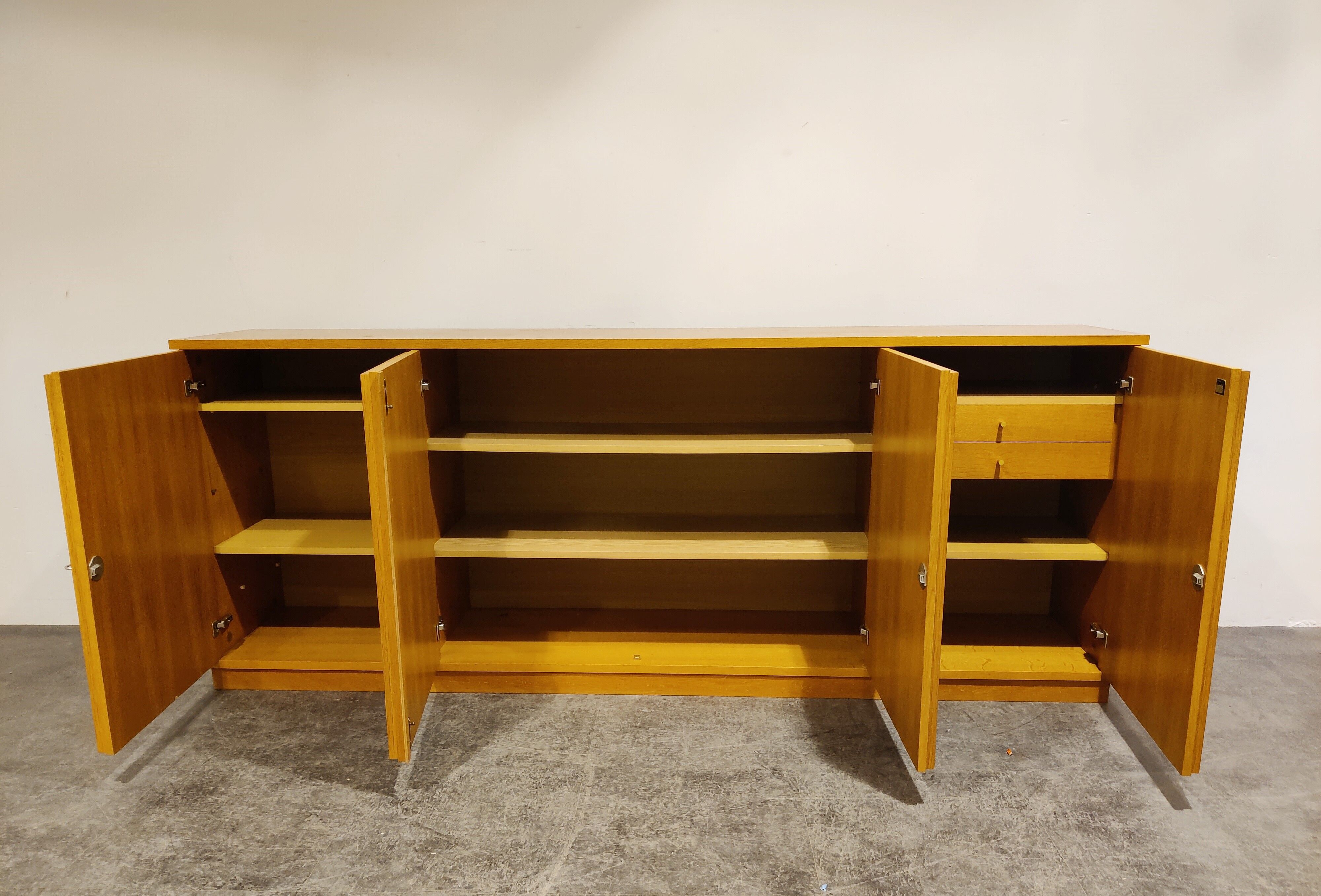 Graphical brutalist credenza, 1970s