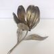 Flower brass chrome ashtray and aperitif peaks