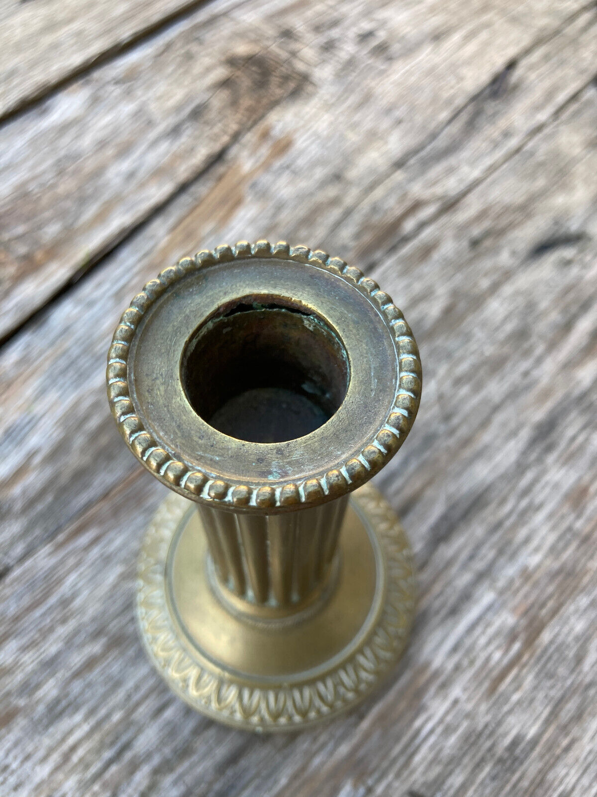 Candlestick fluted barrel Louis XVI
