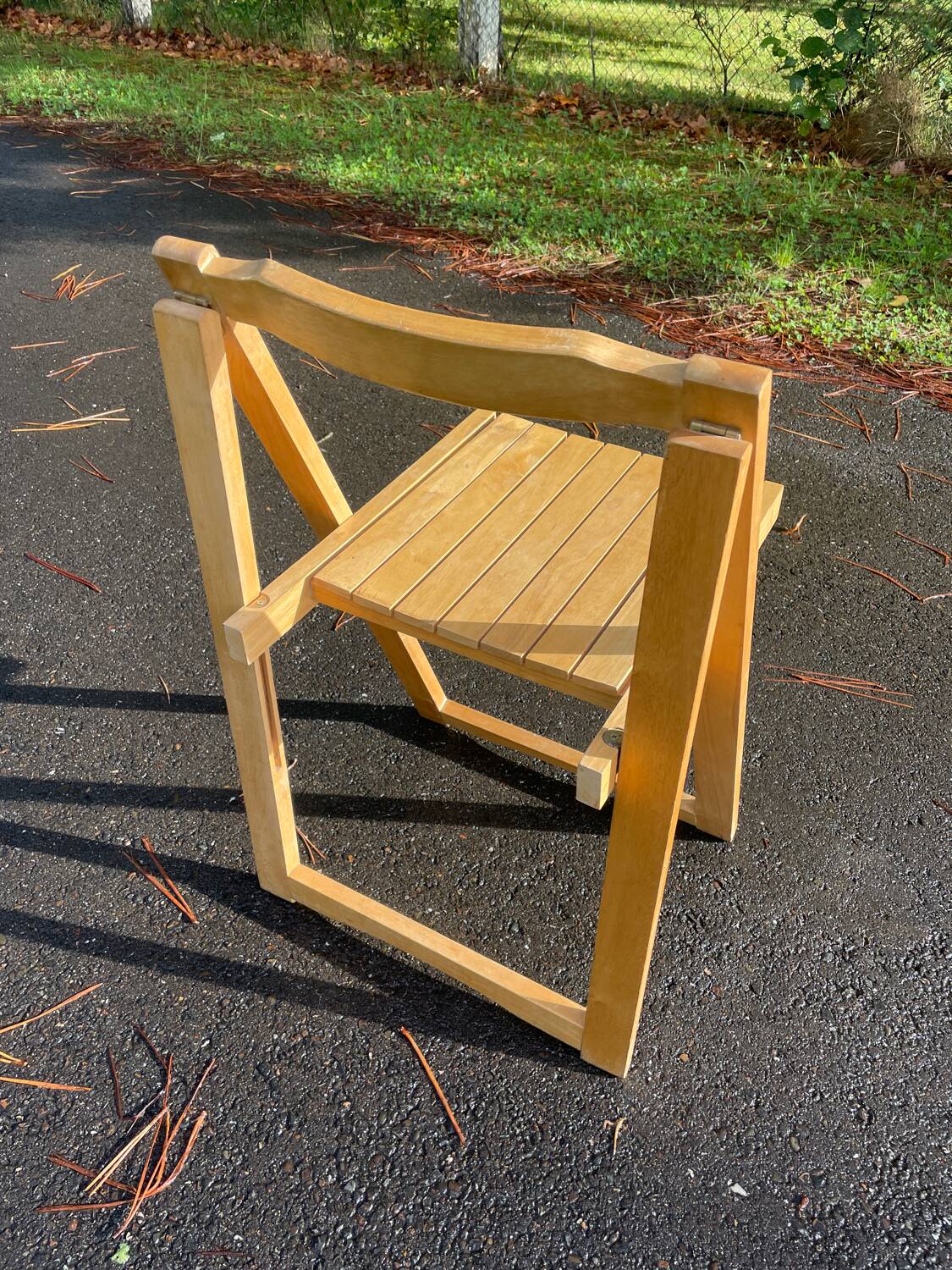 Wooden folding chair 1980
