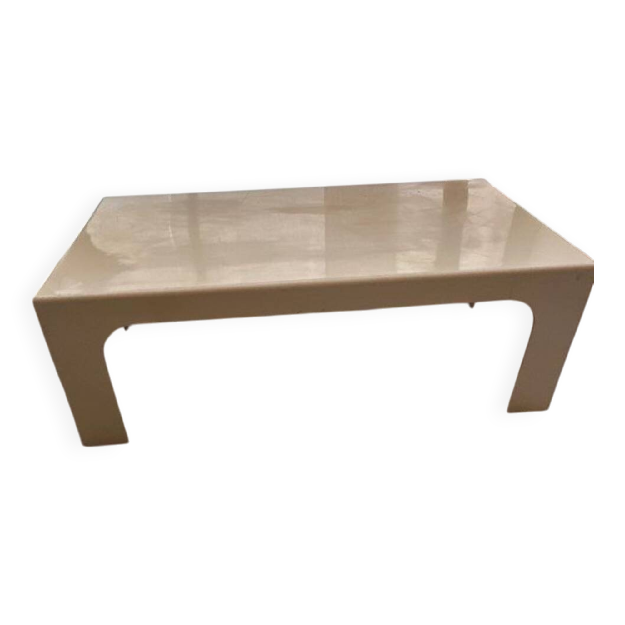 Marc Berthier coffee table for Prisunic from 1970 in fibreglass.