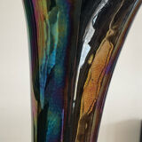 Vintage vase in iridescent ceramic 70s