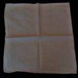 Old linen damask linen tablecloth 115 x 117 cm