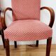 Two vintage bridge armchairs