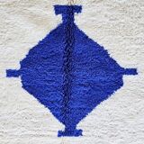 Handmade wool rug, size 100 x 200 cm