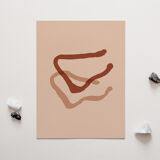 Abstract giclee art print, A3
