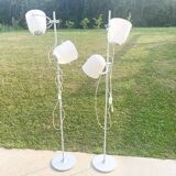 Pair of IKEA Svirvel floor lamps