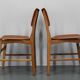 Ensemble de 4 chaises de salle à manger Ib Kofod Larsen des années 1960 en finition teck, Danemark