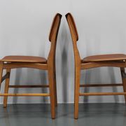 1960s Ib Kofod Larsen Set of 4 dining Chairs in Teak Finish, Denmark