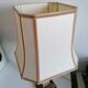Bronze and alabaster foot lamp vintage art deco style