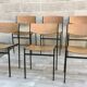 Ensemble de 6 chaises conçu par le designer Gijs van der sluis.