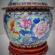 Pot couvert en cloisonné