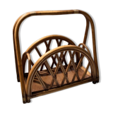 Rattan magazine holder