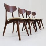 Vintage Danish teak dining chairs, set of 4