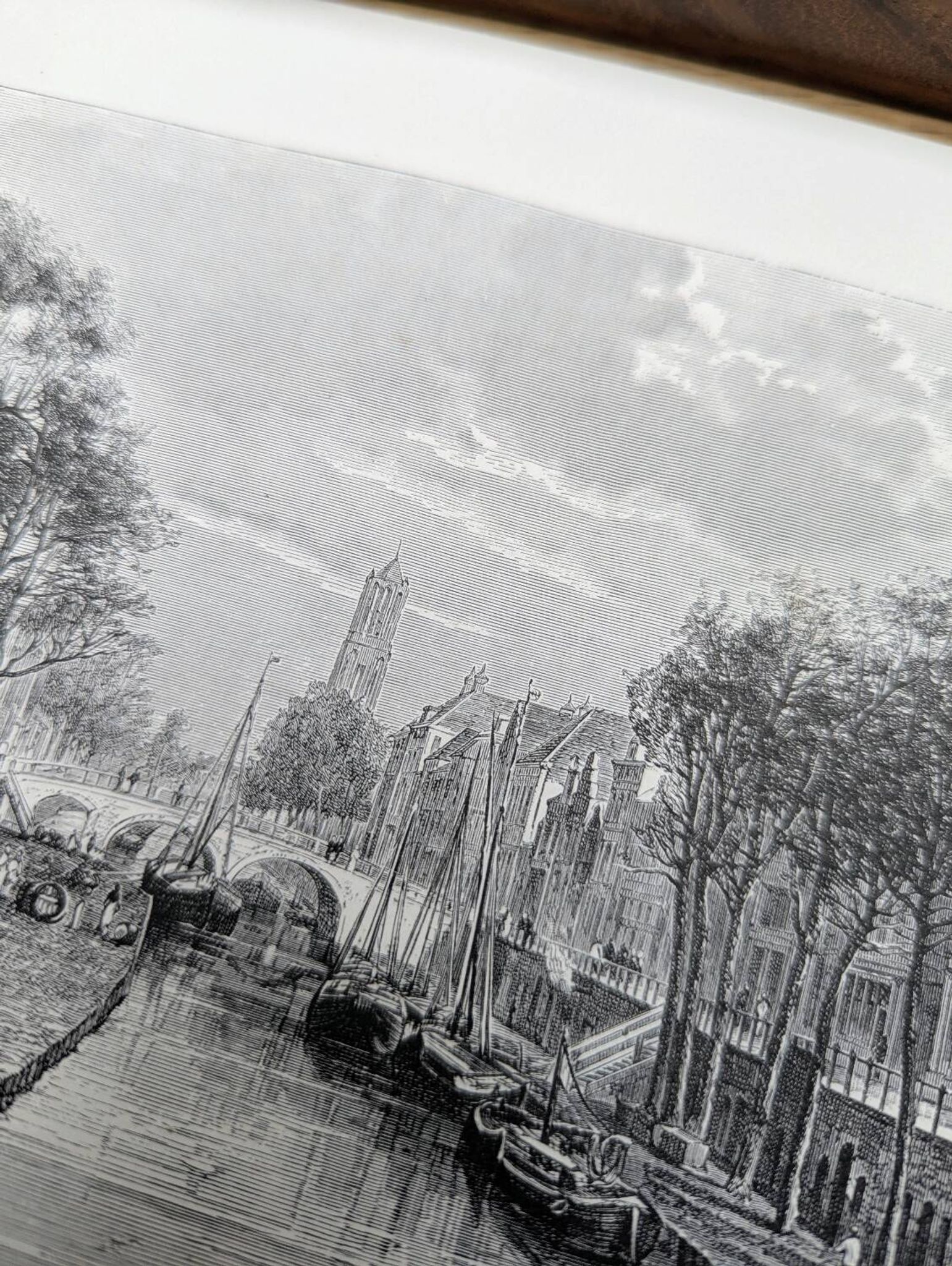 Utrecht, Netherlands, Vintage engraving, printed in 1879.