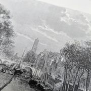 Utrecht, Netherlands, Vintage engraving, printed in 1879.