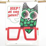 Vintage poster INRS 1987 graphics Chadebec
