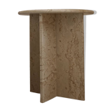 bedside table side table travertine marble end table