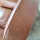 Fauteuil club en cuir , art deco