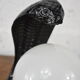 Vintage cobra lamp in black resin