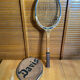 Vintage Tennis Racket DAVIS Duke Wood + Leather Case #E218