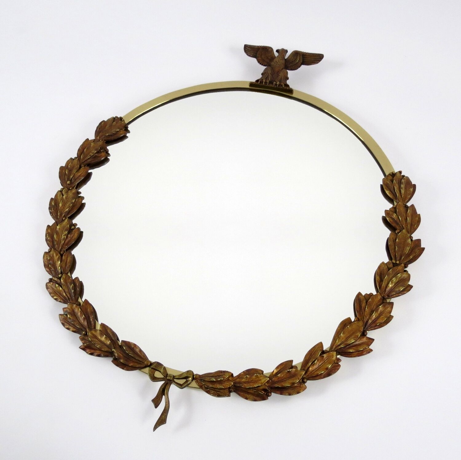 Empire revival bronze mirror, 1950s