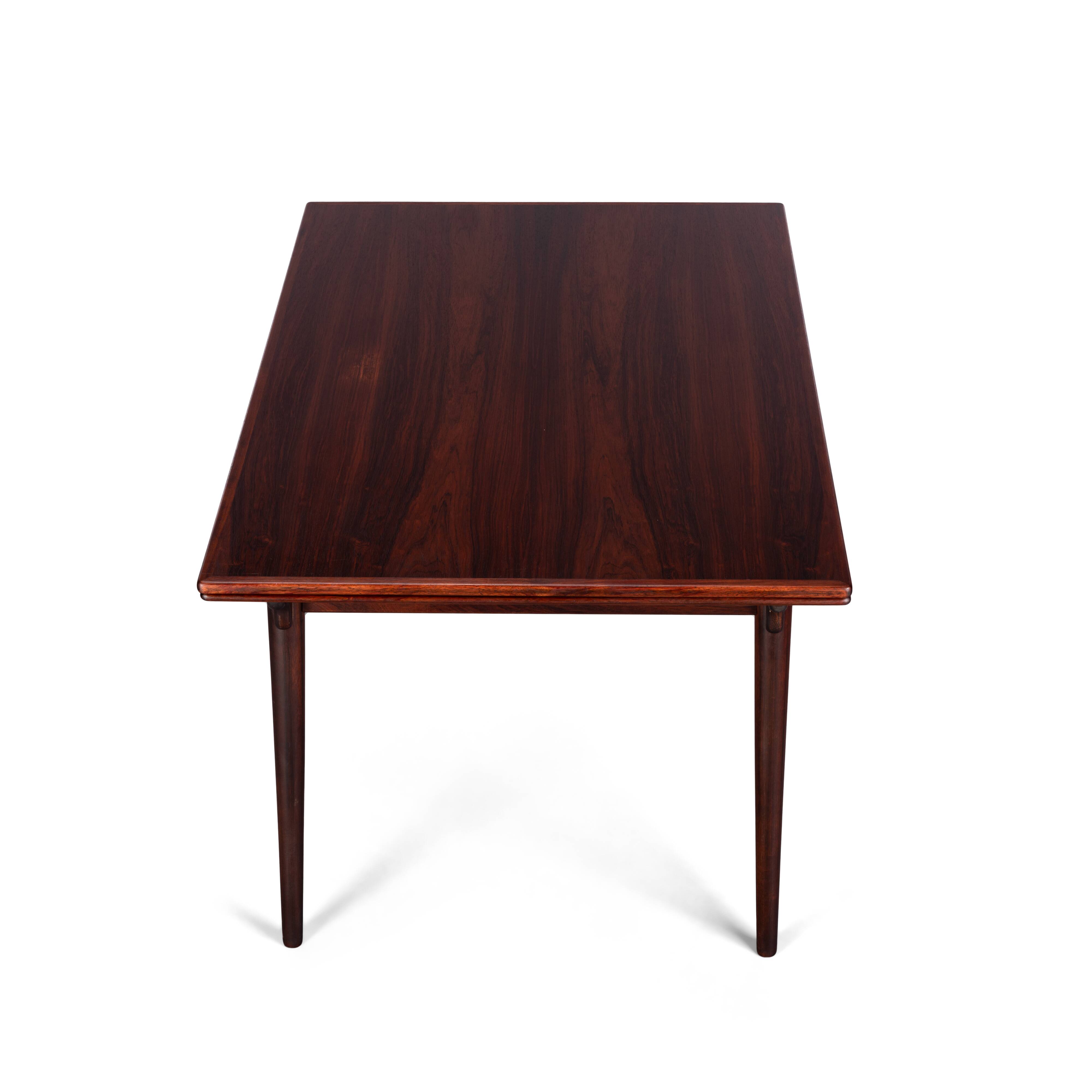 Danish gunni extendable rosewood model 54 dining table for Omann Jun Møbelfabrik, 1960s