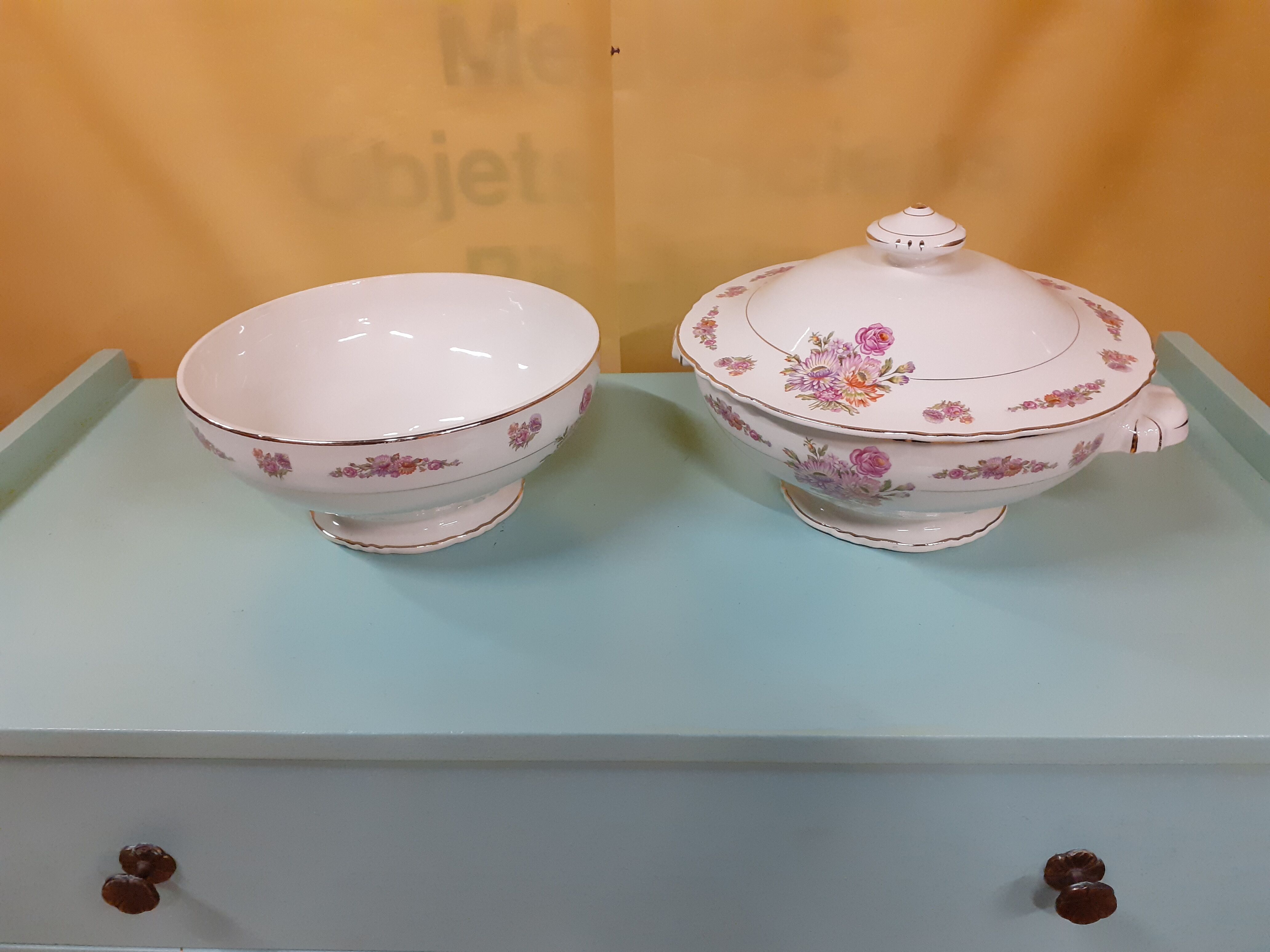 St amand salad bowl and tureen