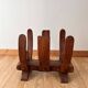 Brutalist magazine rack by Guillerme and Chambron