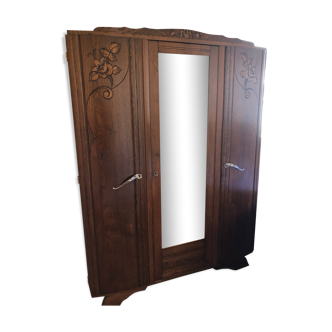 Armoire bois brut