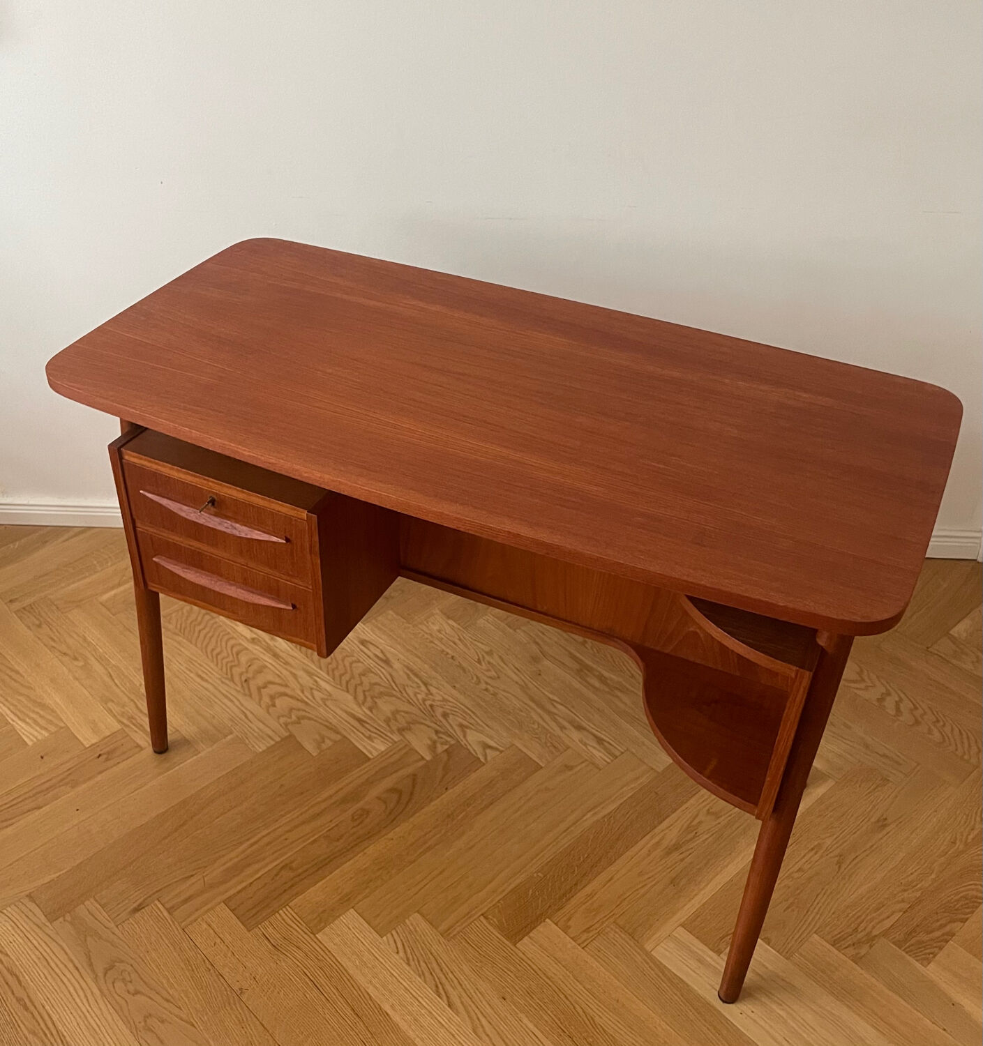 Danish Desk in Teak by Tibergaard 1960s