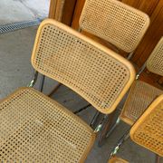 4 chaises italiennes du milieu du siècle Marcel Breuer B32 Cesca, années 70