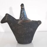 Horse and rider in ceramic by Lars Bergsten