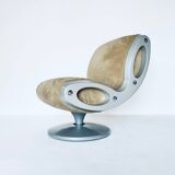 Pair of "Gluon" swivel armchairs by Marc Newson for Moroso, 1990's