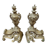 Chenets Louis XVI bronze