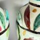 Italian Majolica Vases with Dragon Motif