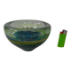 Maltese glass ashtray from Mdina, 1960s