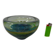 Maltese glass ashtray from Mdina, 1960s