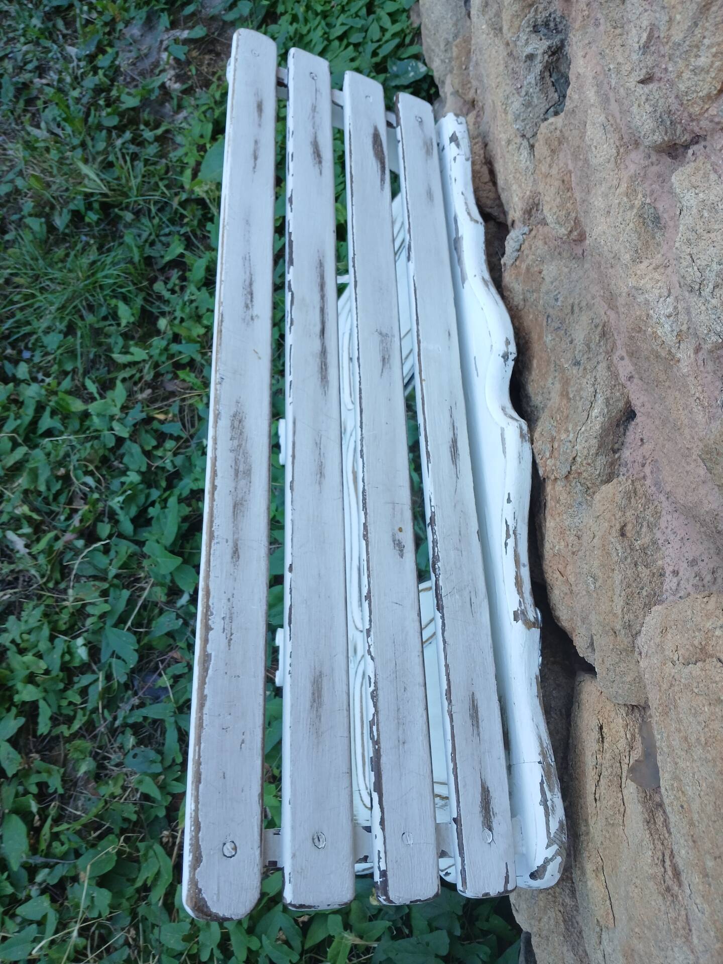 Vintage wooden wall coat rack
