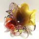 Large Polychrome Murano Glass Ashtray / Vide-Poche attr. to Toso, Italy