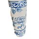 Cylindrical porcelain vase