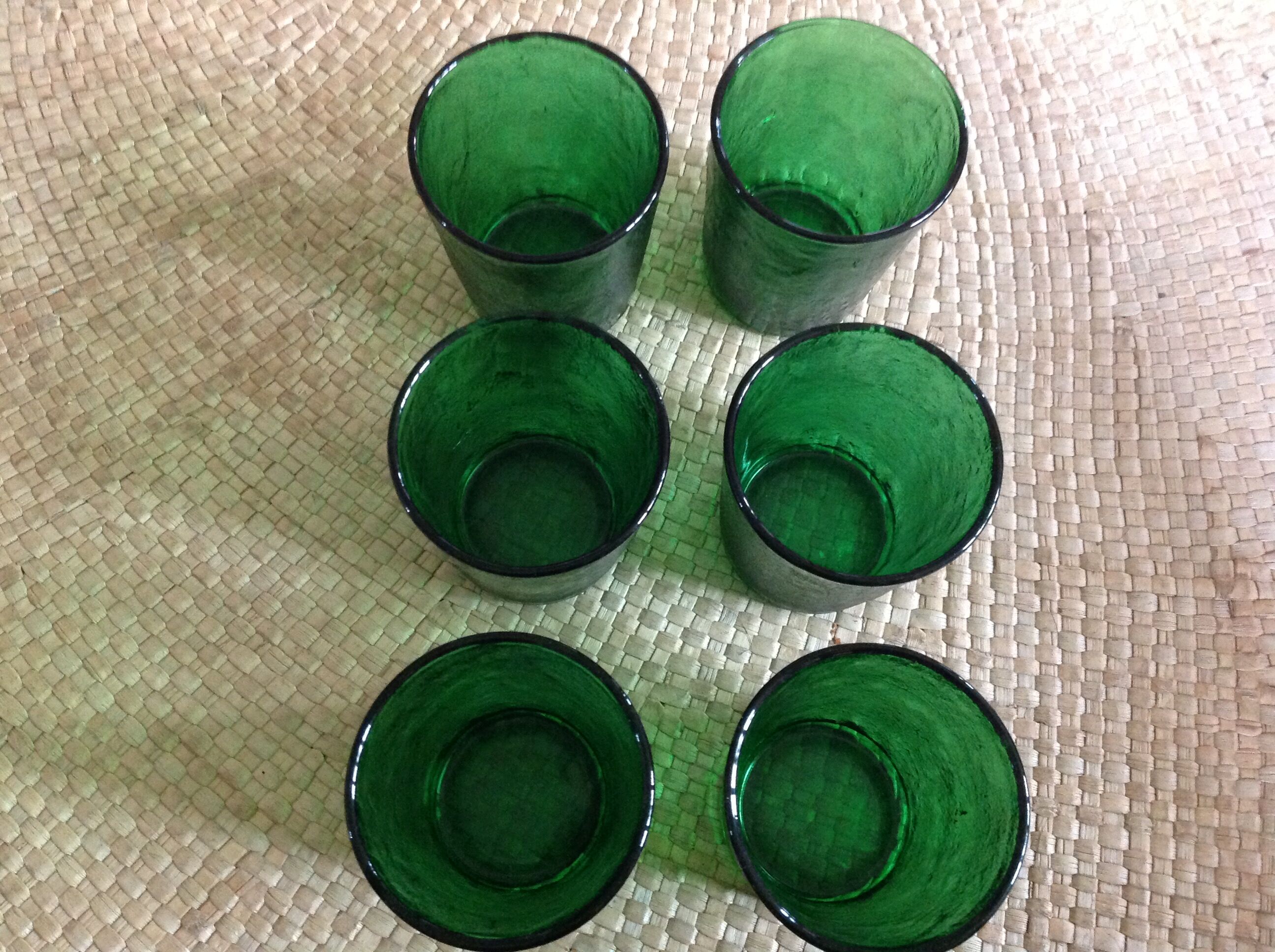 Série de 6 verres vintage