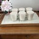 Lot de 6 tasses à thé en porcelaine Guy Degrenne